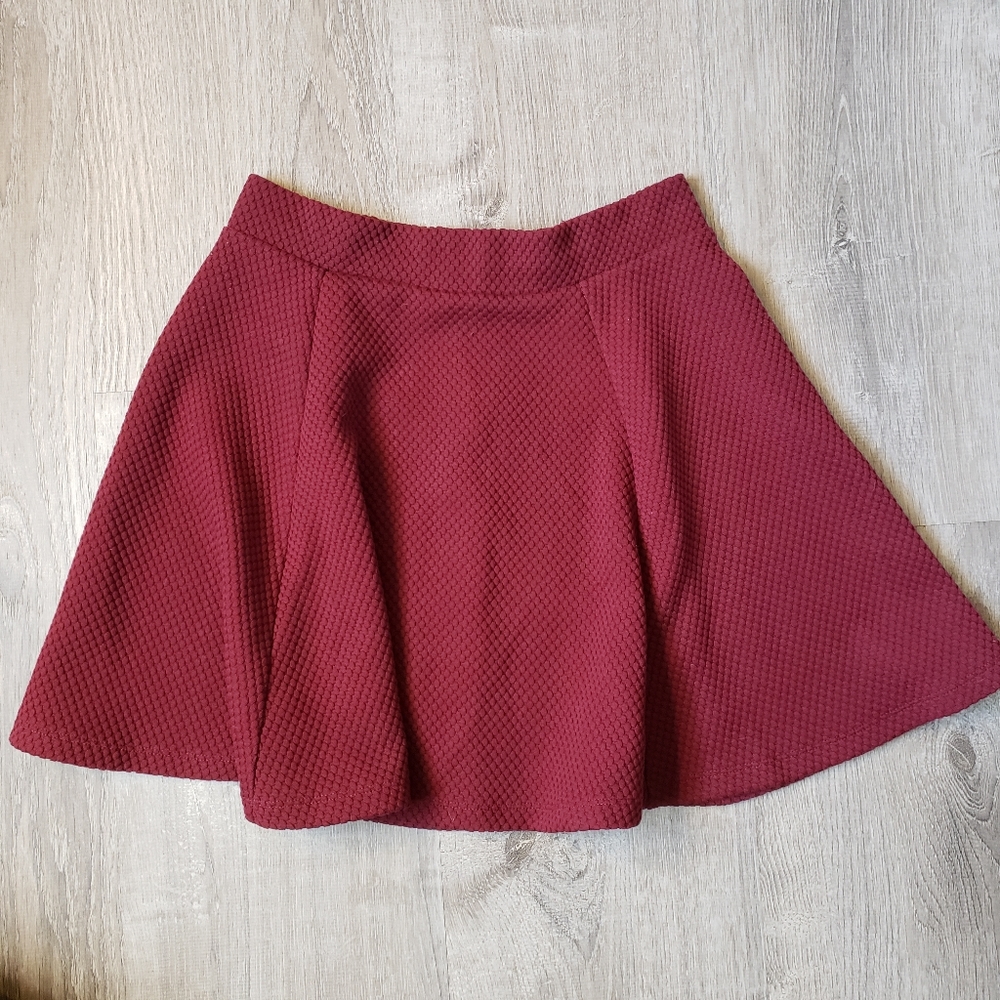 Flared Marron Skirt